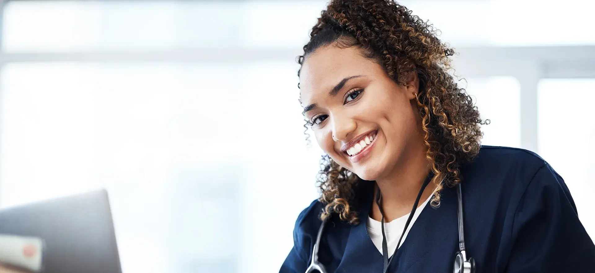 Working Happy Nurse