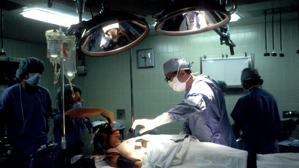 Doctor and nurses in an operating room