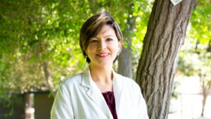 Doctor standing outdoors