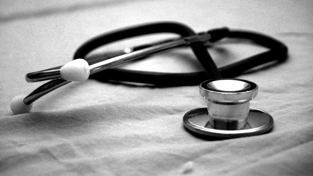 Stethoscope on a table