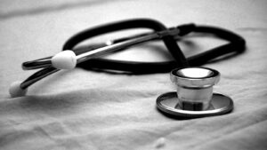 Stethoscope on a table